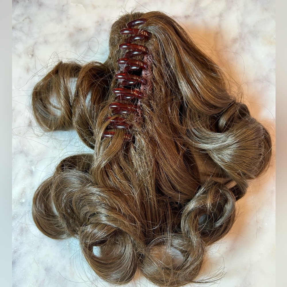 JuvaBun Clip Ponytail Brown Hair extension
